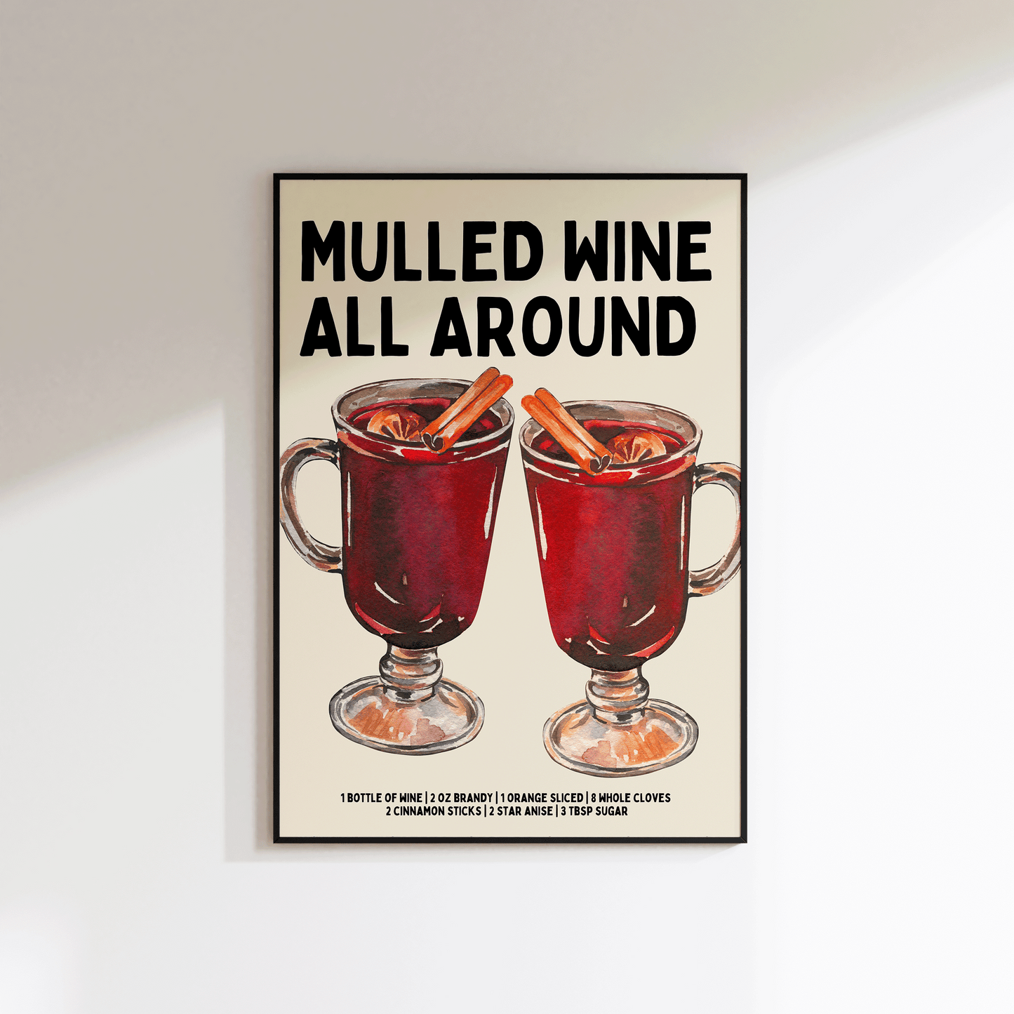 Mulled Wine Print - SECONDS - Refined Spaces
