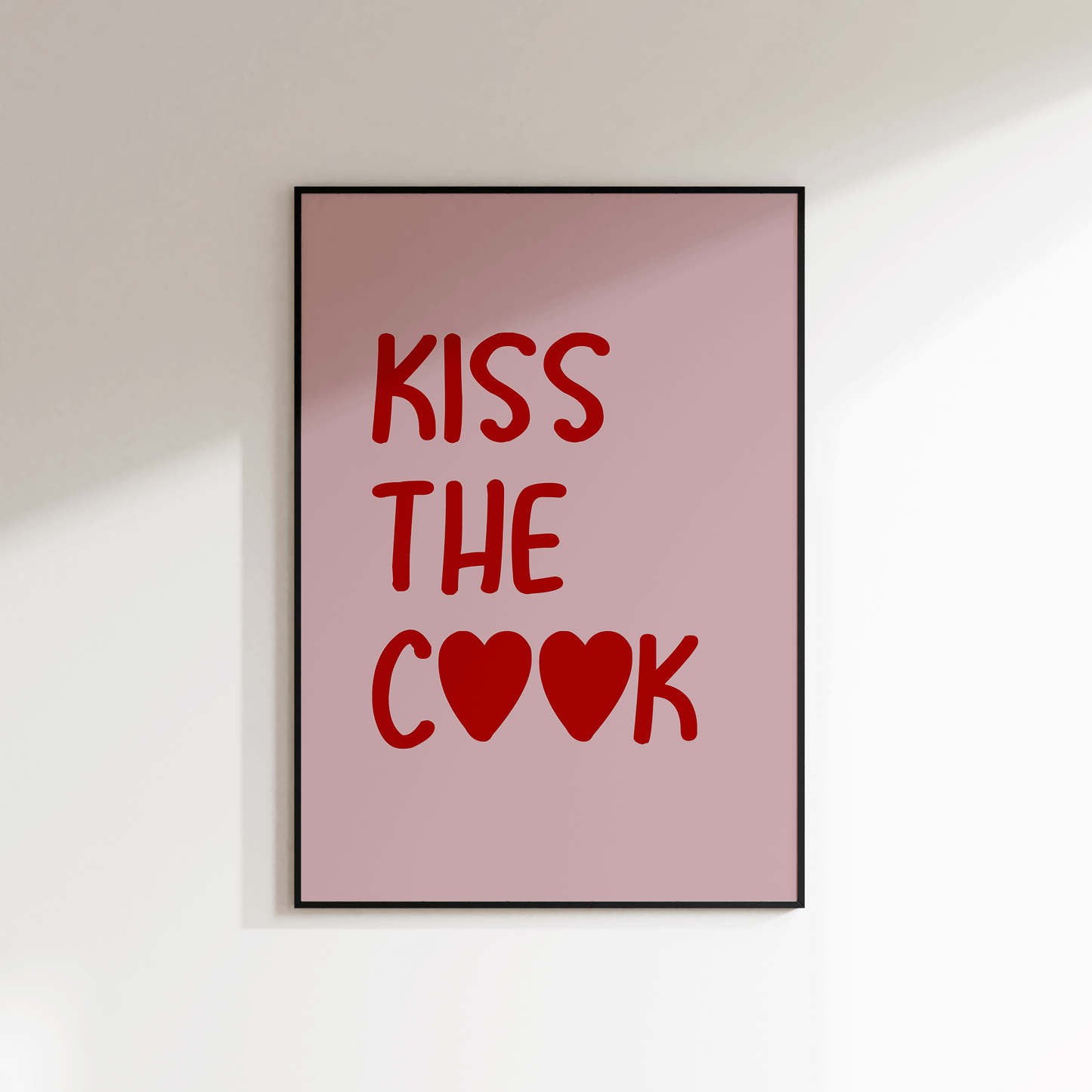 Kiss The Cook Print - SECONDS - Refined Spaces