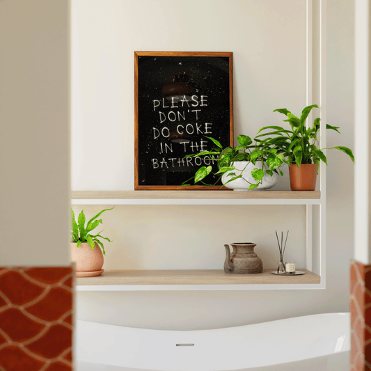 Please Don't Do Coke In The Bathroom Print - Refined Spaces