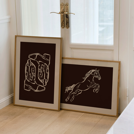 Cowboy Boots Print