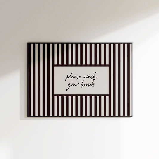 Please Wash Your Hands Print