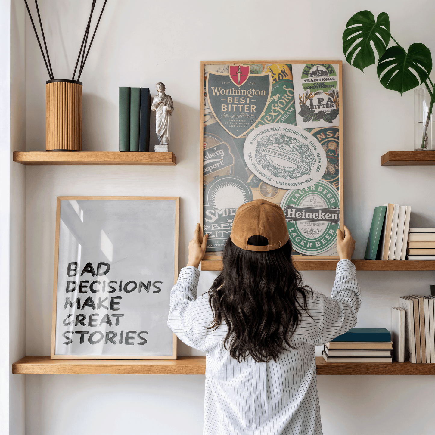 Beer Coaster Wall Art - Refined Spaces