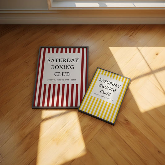 Saturday Boxing Club Print - Refined Spaces