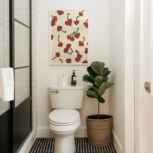 Cherry Heart Print - Refined Spaces