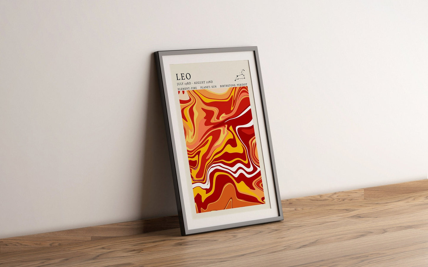 Astrology Print - Leo - Refined Spaces