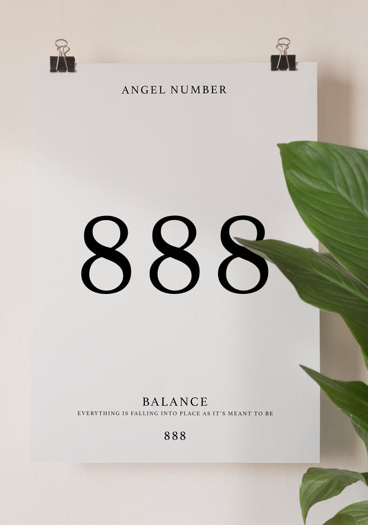 Angel Number Print - 888 - Refined Spaces