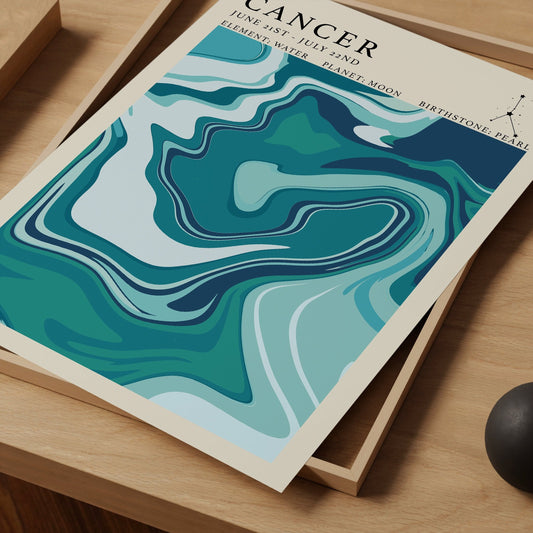 Astrology Print - Cancer - Refined Spaces