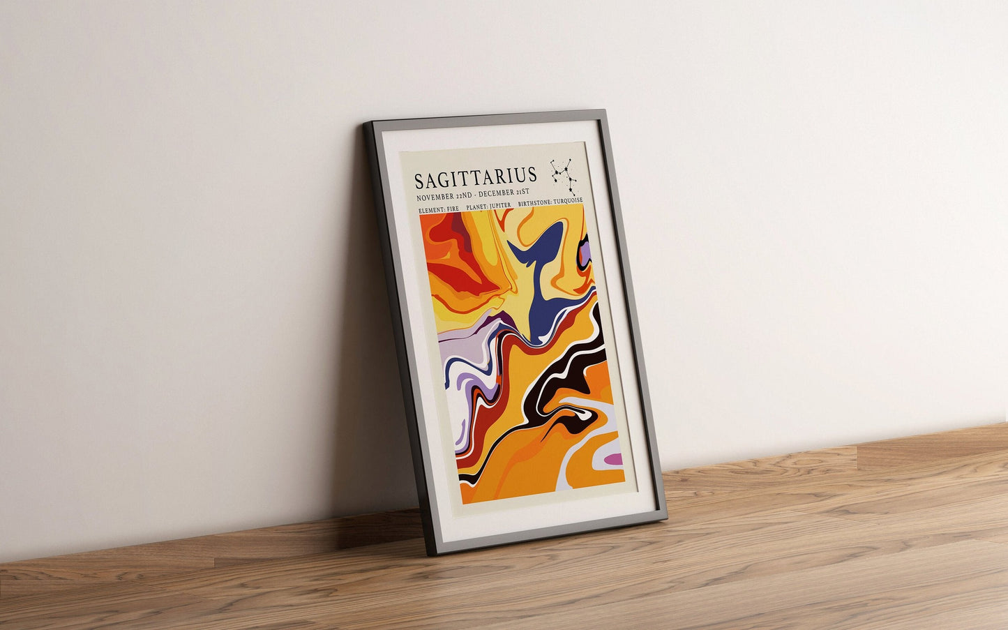 Astrology Print - Sagittarius - Refined Spaces