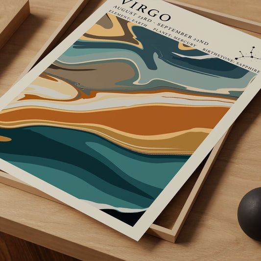 Astrology Print - Virgo - Refined Spaces