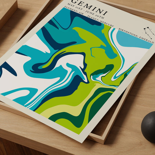 Astrology Print - Gemini - Refined Spaces
