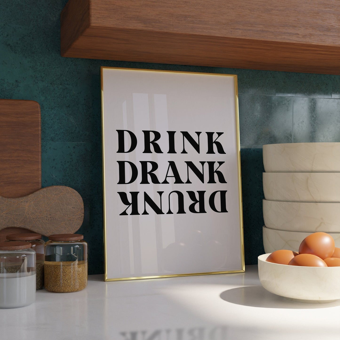 Drink Drank Drunk Print - Refined Spaces