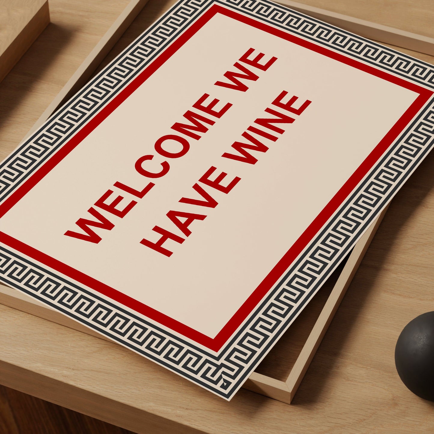Welcome we have wine print - Hallway print - Trendy Print - Kitchen Poster - Kitchen Wall Art - Wine Print Bar cart print