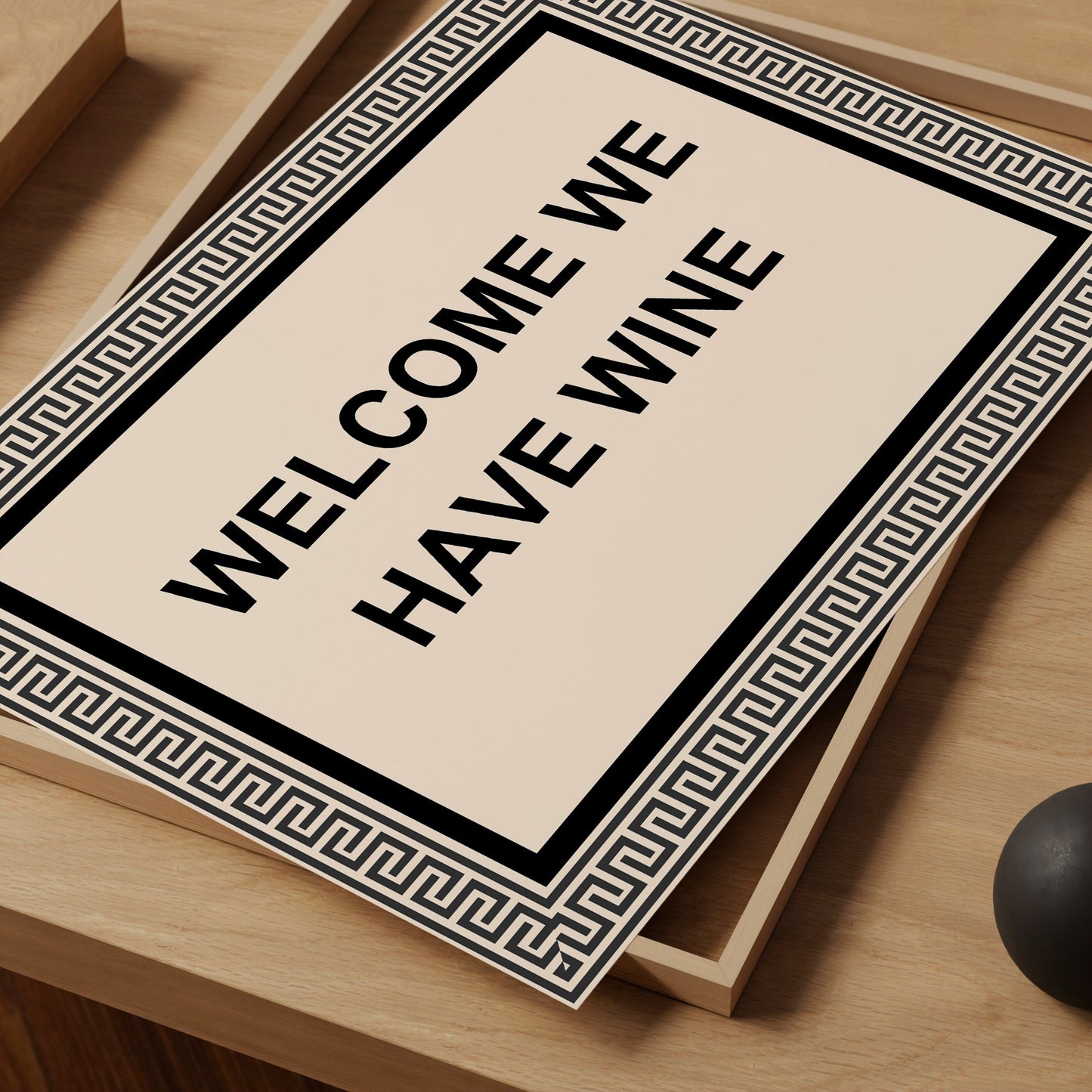 Welcome we have wine print - Hallway print - Trendy Print - Kitchen Poster - Kitchen Wall Art - Wine Print Bar cart print