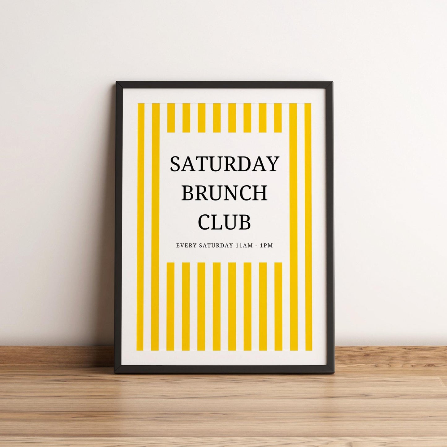Sunday Brunch Club Print - Trendy Wall Art Print - Brunch Club Print - Bar Cart Print Brunch Wall Art Dining Room Wall Art Cocktail Wall Art