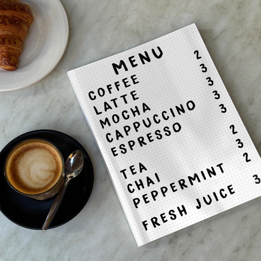 Coffee Menu Poster - Coffee Wall Art - Coffee Menu Print - Kitchen Wall Art - Coffee Station Art - Dining Room Prints - Kitchen Prints - A4