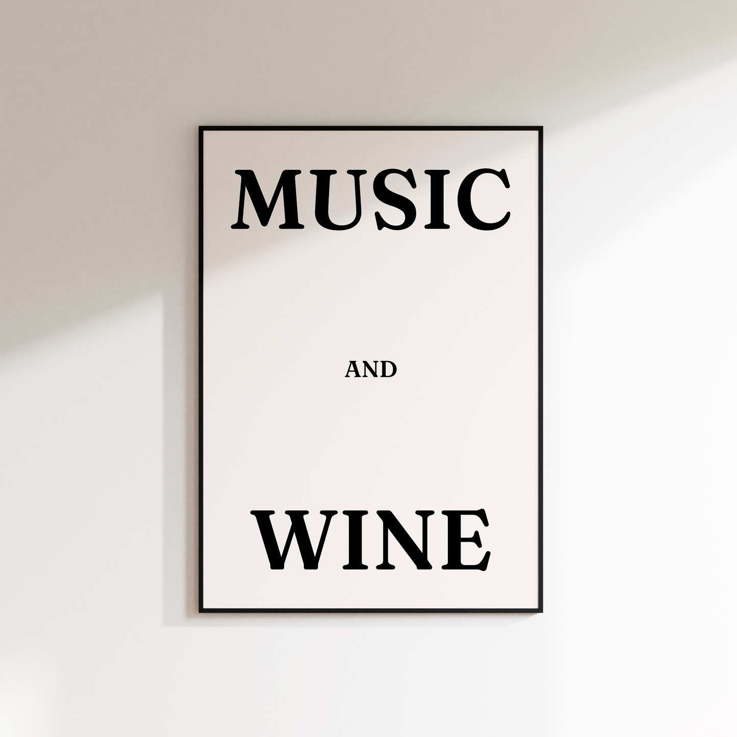 Music and Wine Print - Refined Spaces