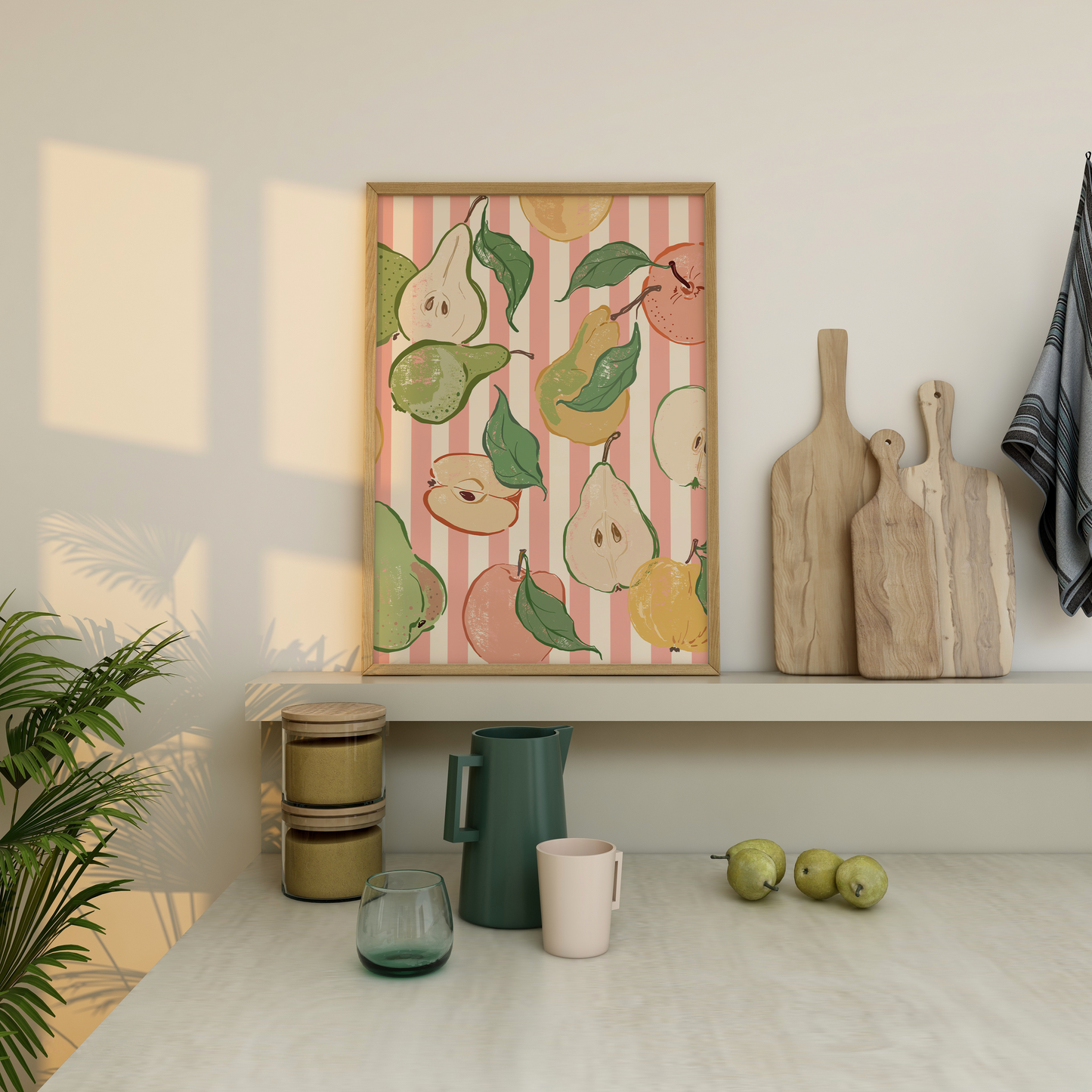 Pear and Apples Print