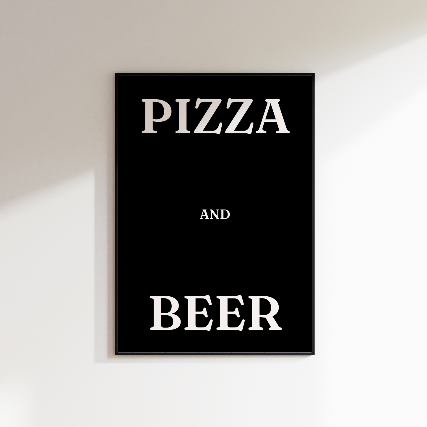 Beer and Pizza Print - Refined Spaces