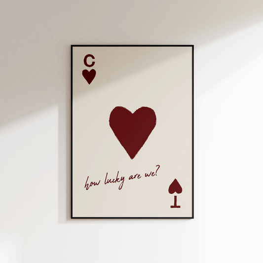 Personalised How Lucky Are We Print