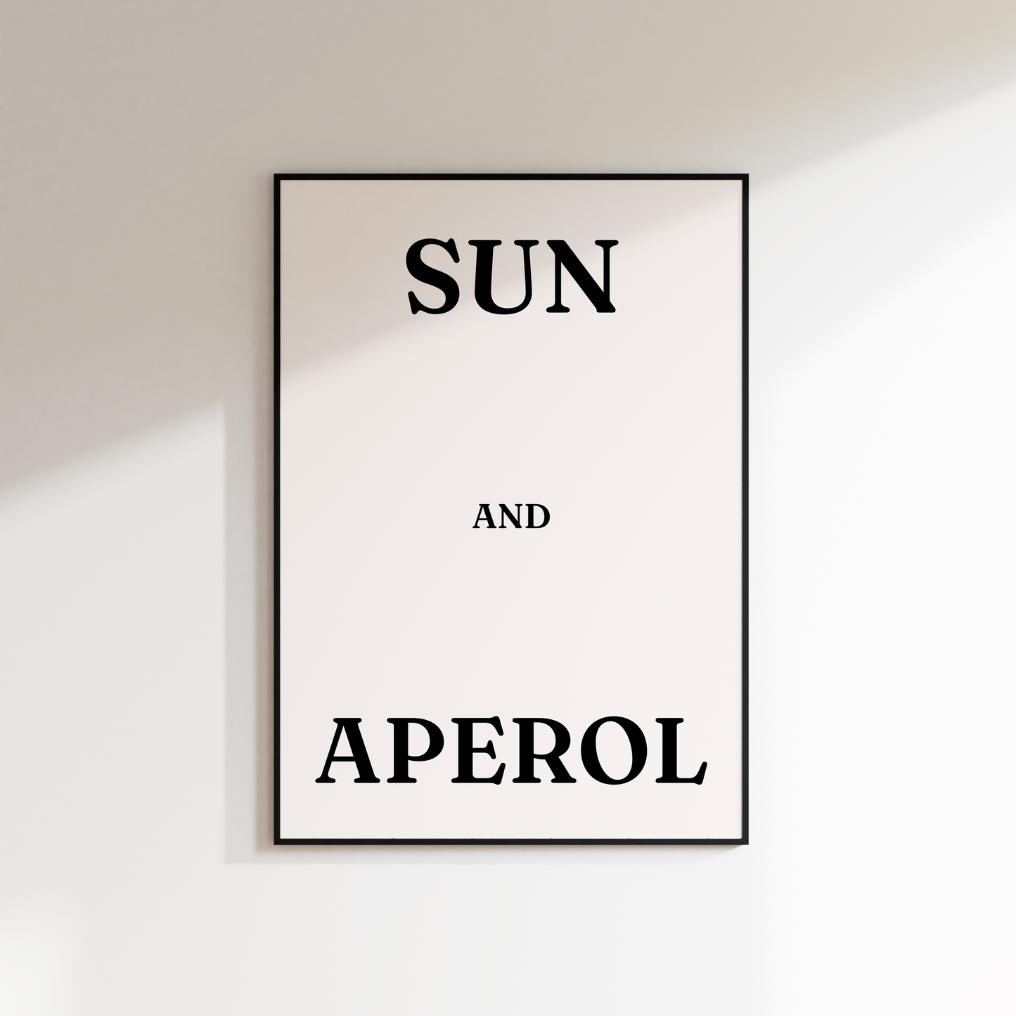 Sun and Aperol Print