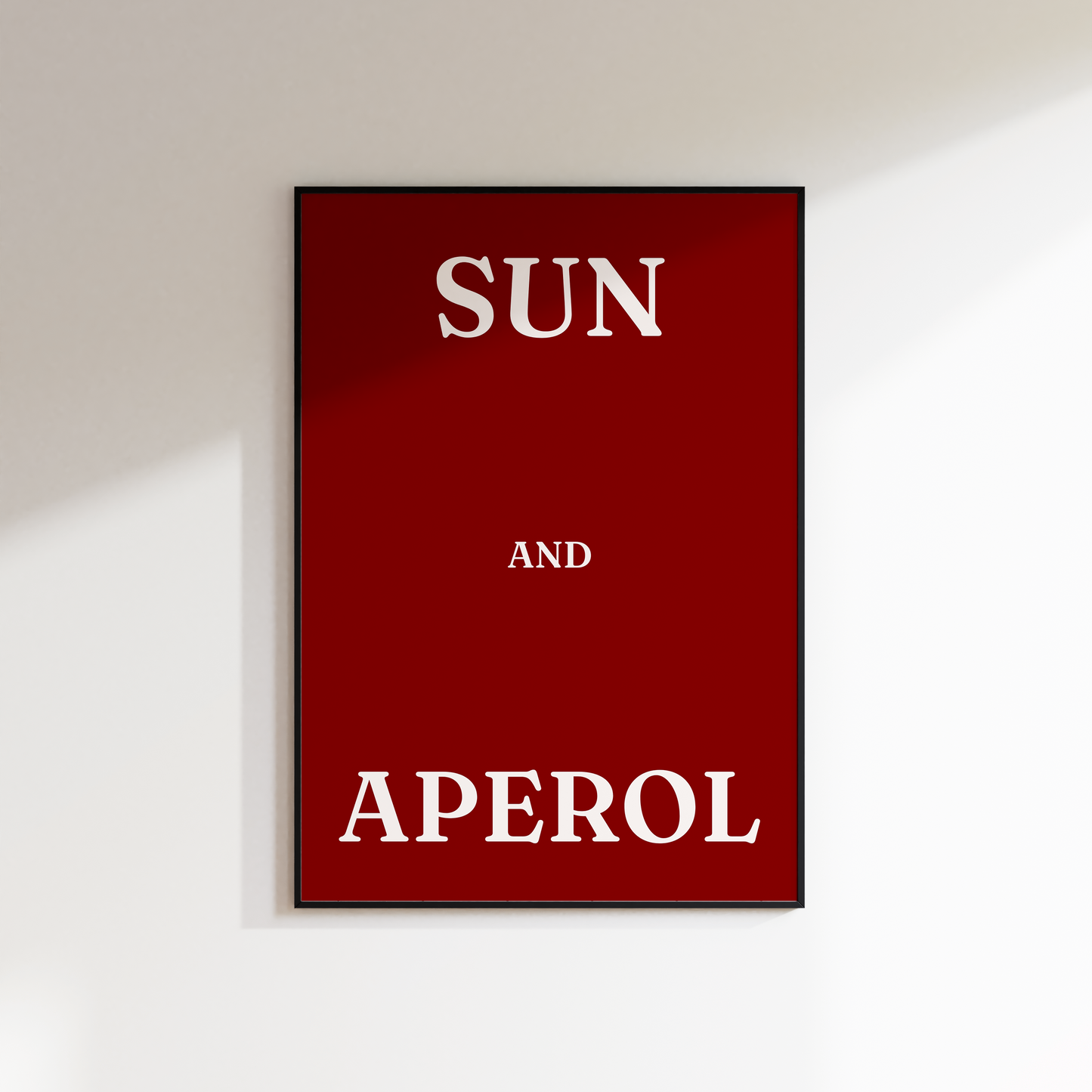 Sun and Aperol Print