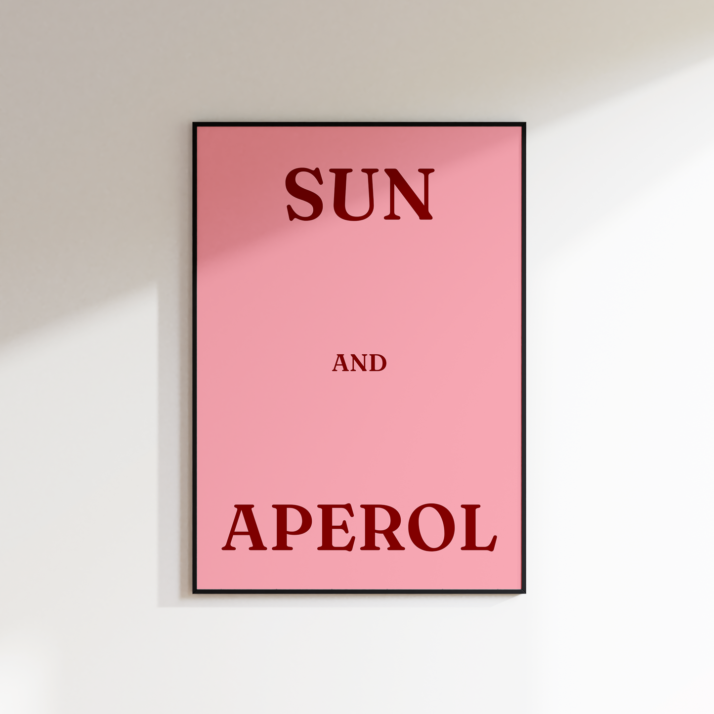 Sun and Aperol Print
