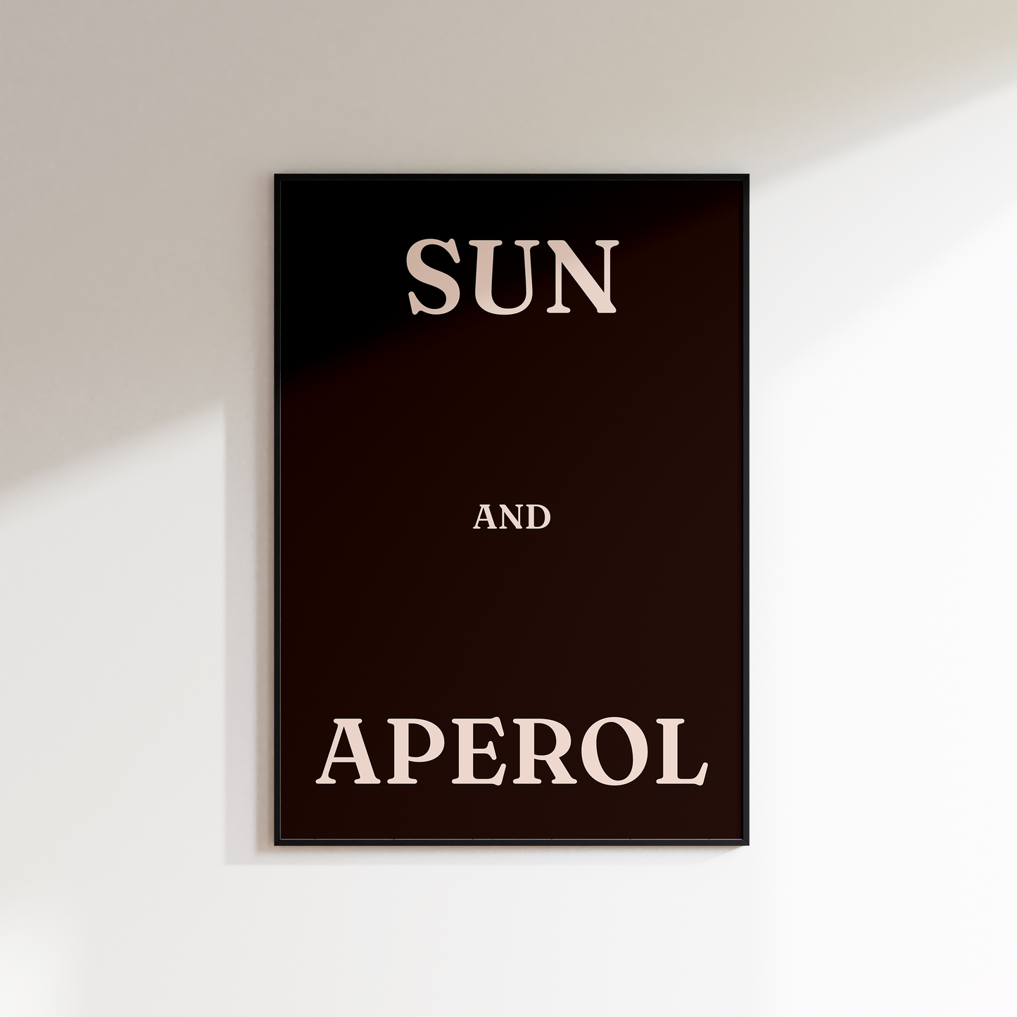 Sun and Aperol Print