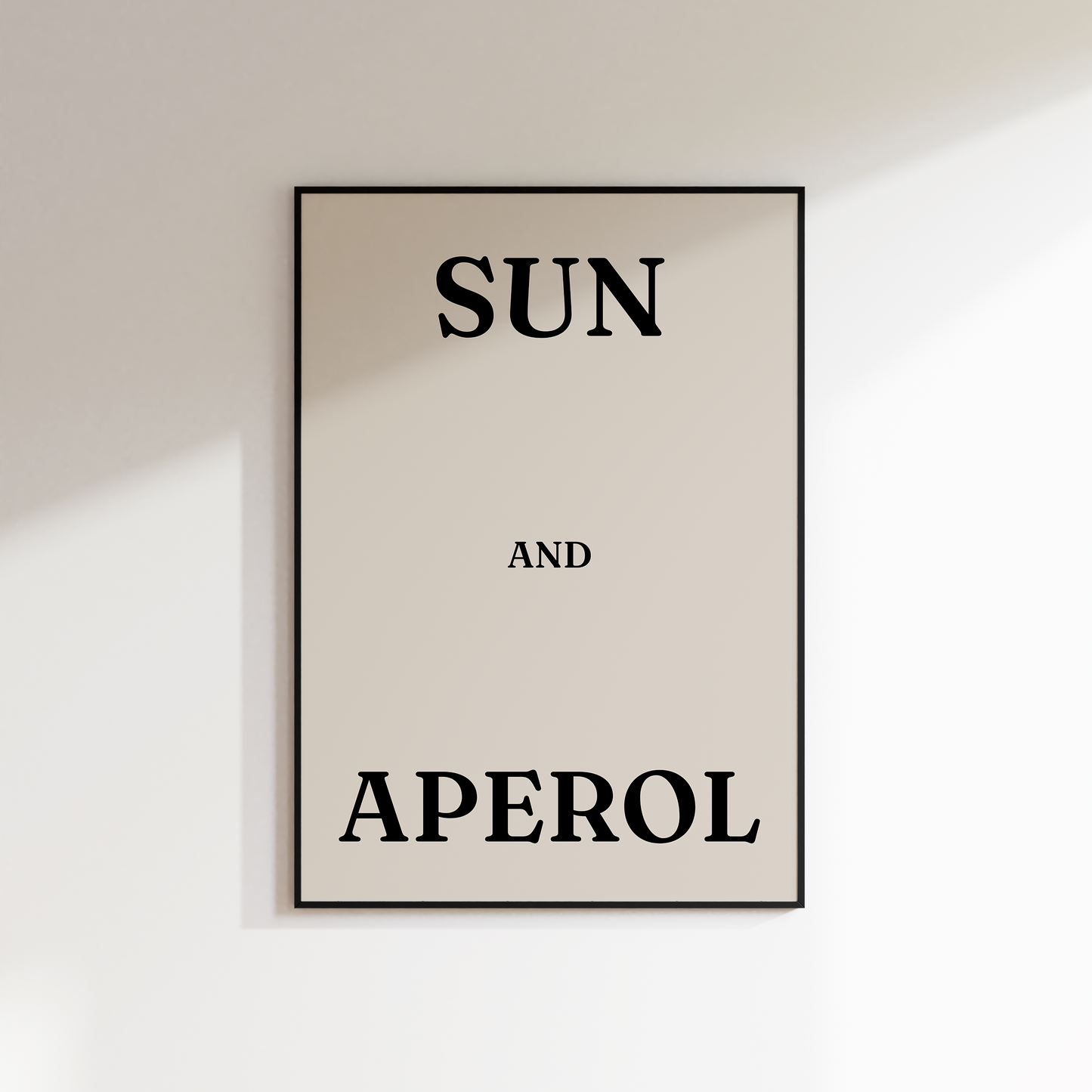 Sun and Aperol Print