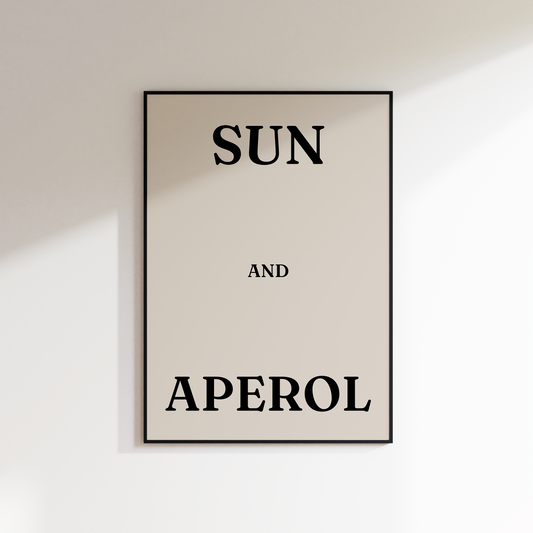 Sun and Aperol Print - Refined Spaces