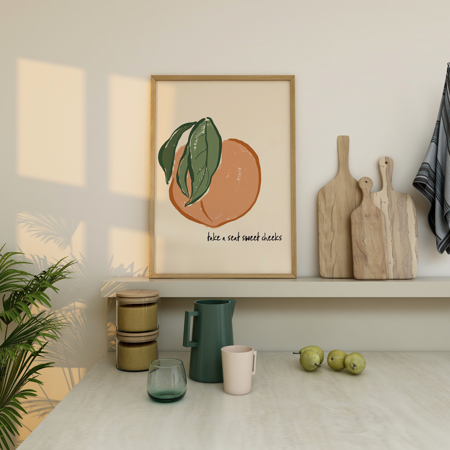 Funny Bathroom Print – “Take a Seat Sweet Cheeks”