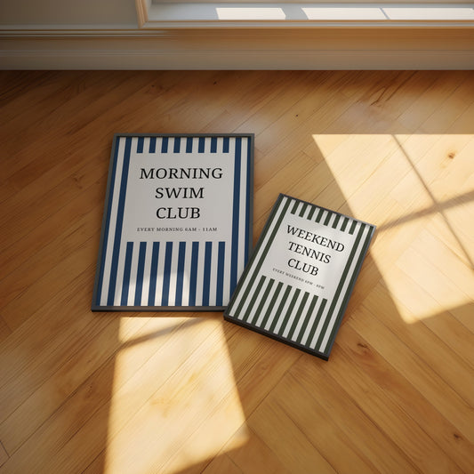 Weekend Tennis Club Print - Refined Spaces