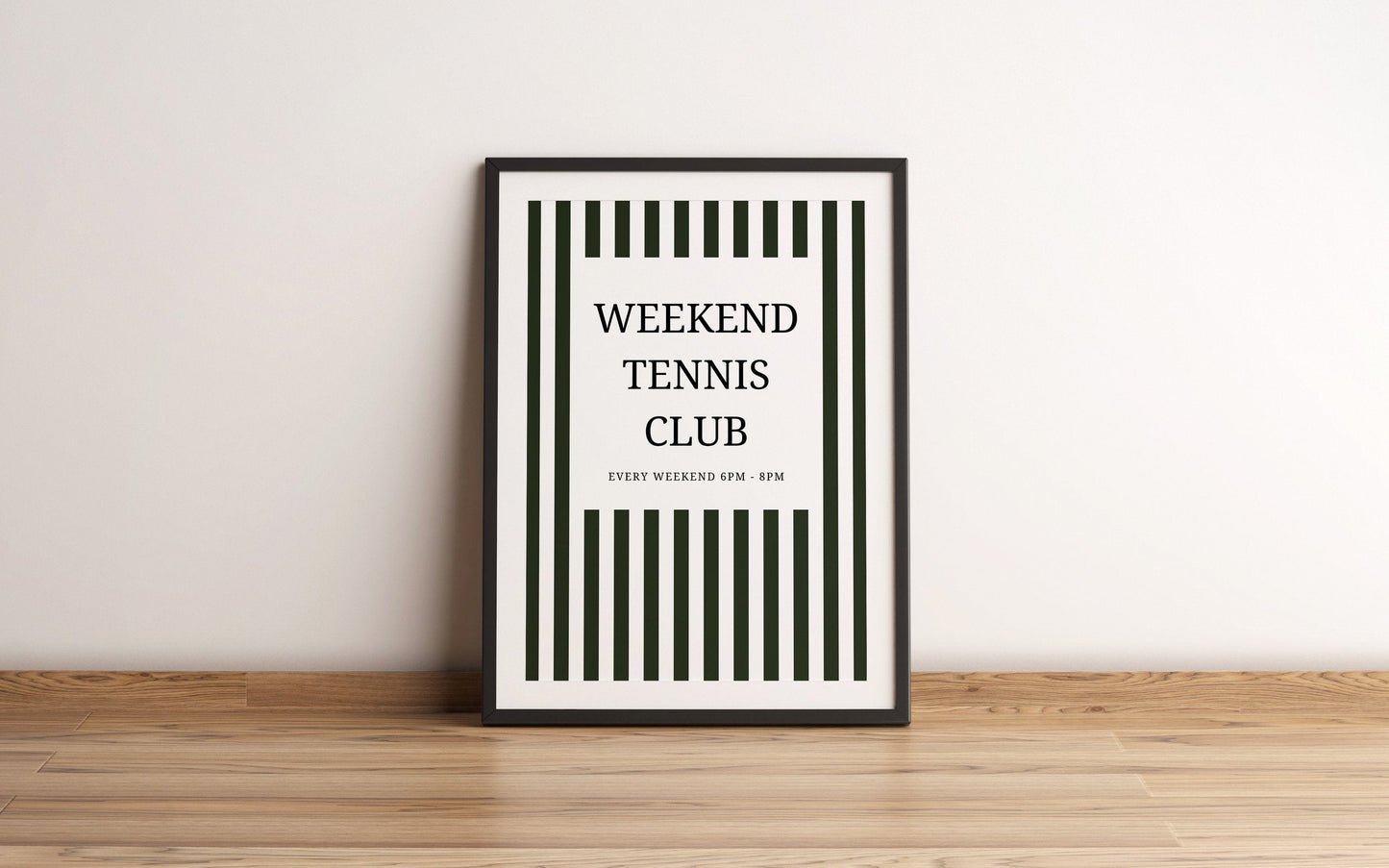 Weekend Tennis Club Print - Refined Spaces