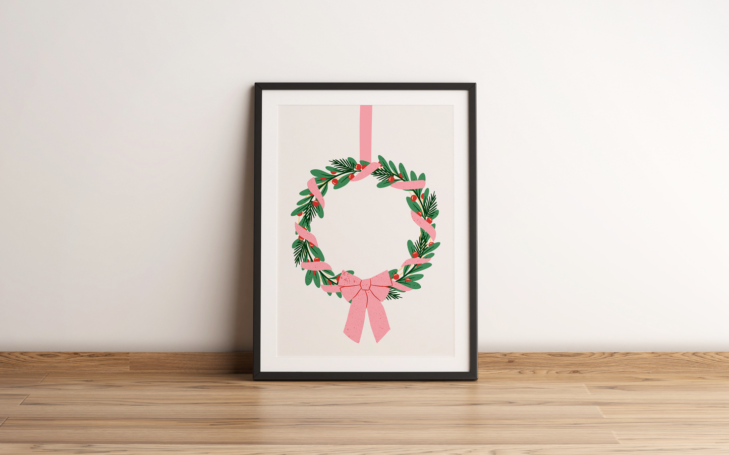 Christmas Wreath Print - Refined Spaces