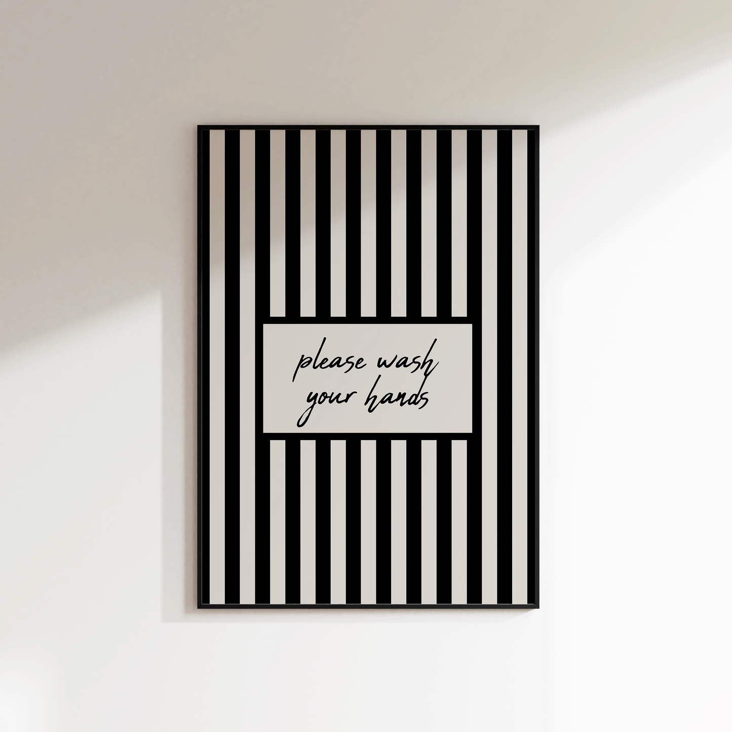 Please Wash Your Hands Print - Portrait - Refined Spaces 