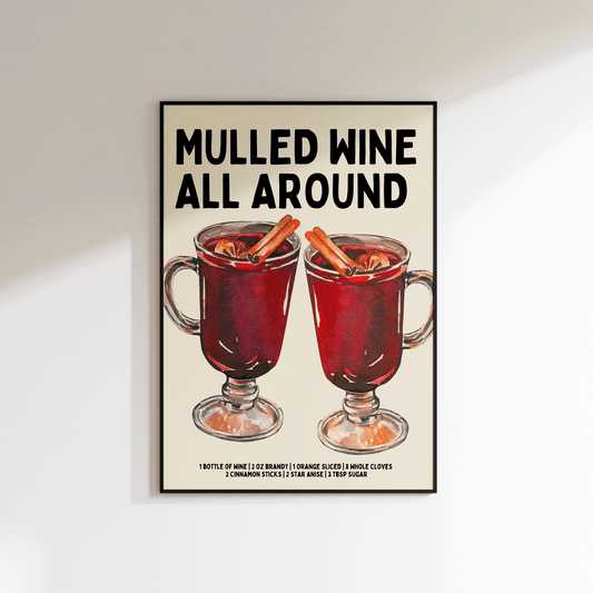 Mulled Wine Print - SECONDS - Refined Spaces 
