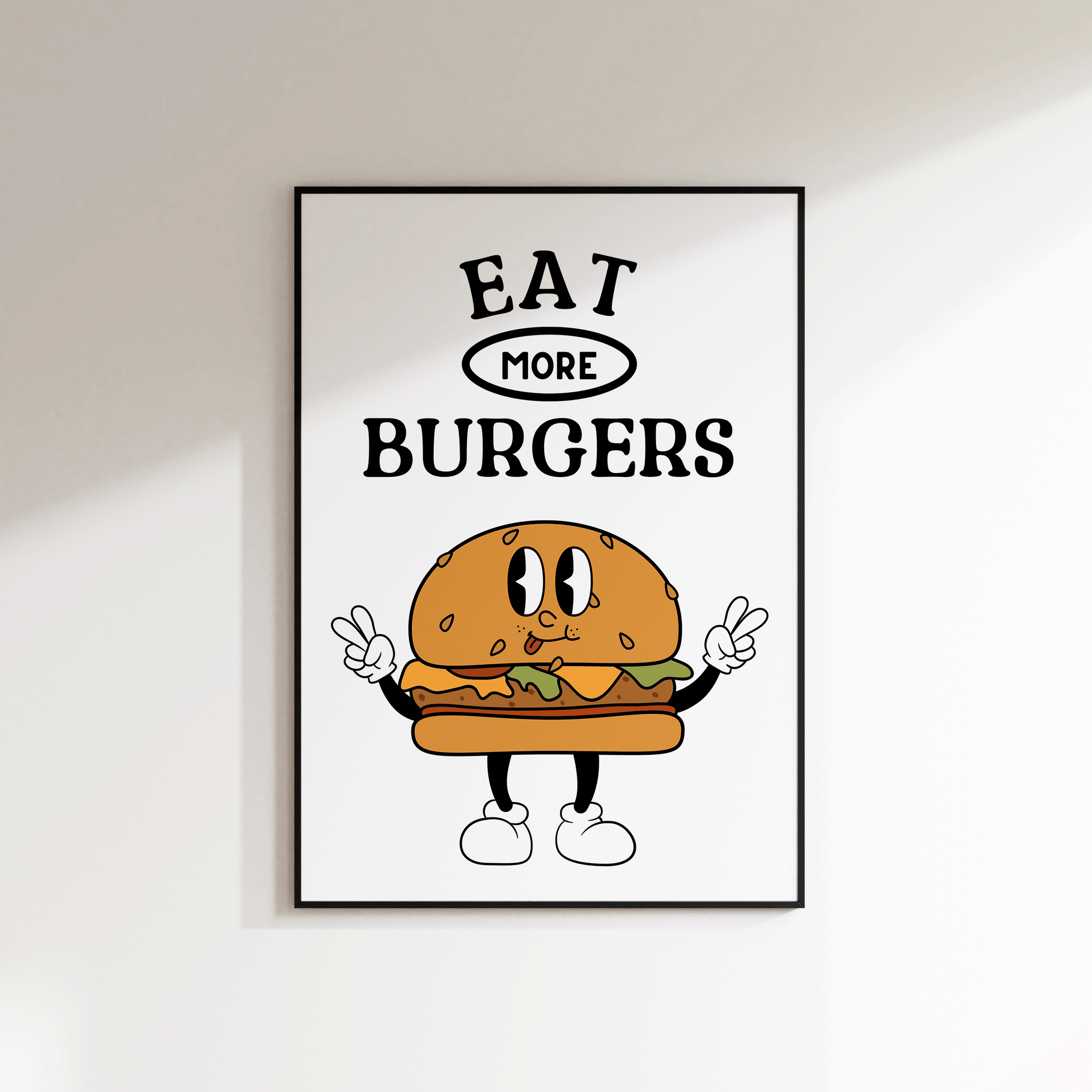 Eat More Burgers Print - SECONDS - Refined Spaces 