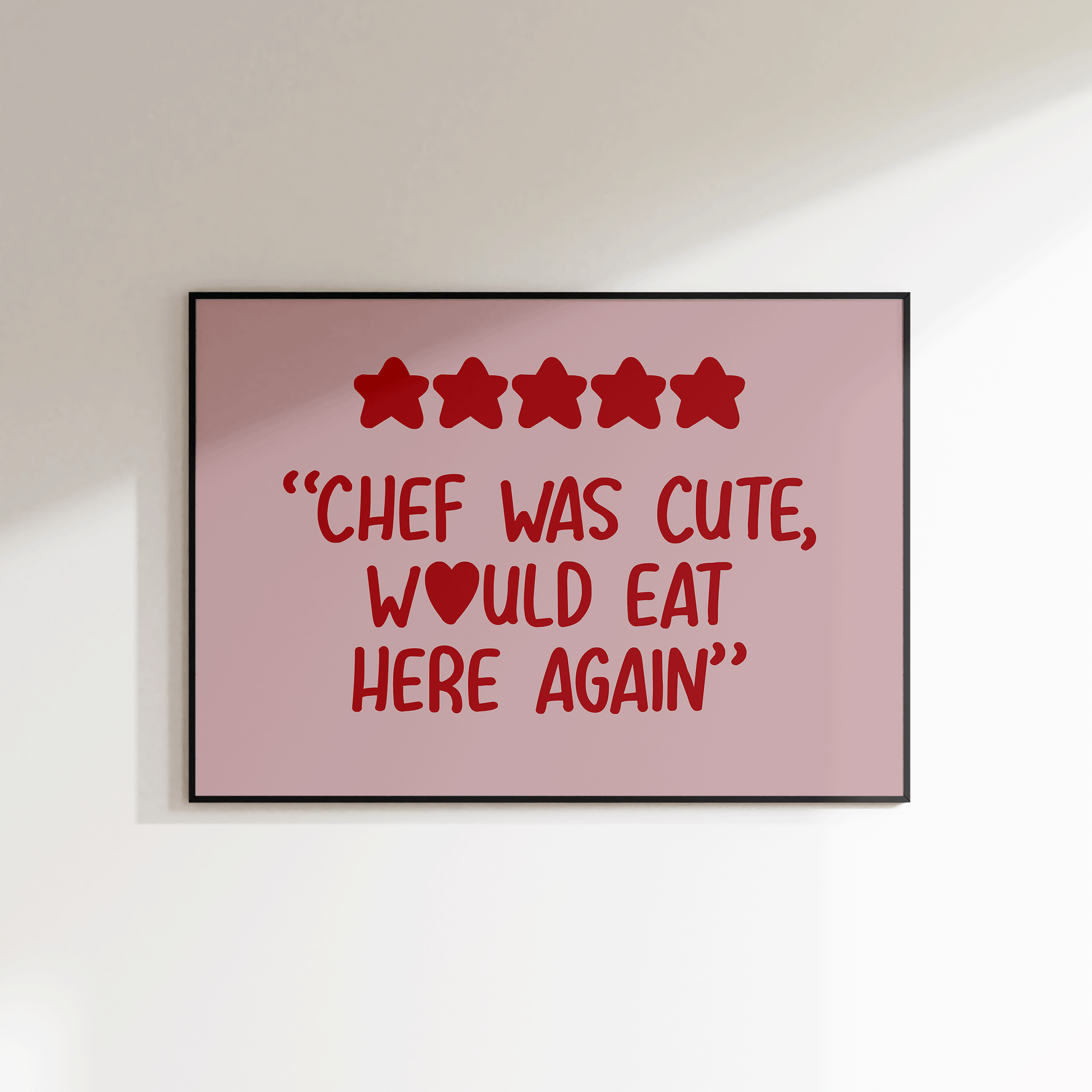 Chef Was Cute Landscape Print - SECONDS - Refined Spaces 