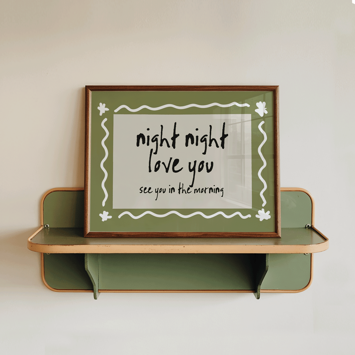 Night Night Love You Print - Refined Spaces 