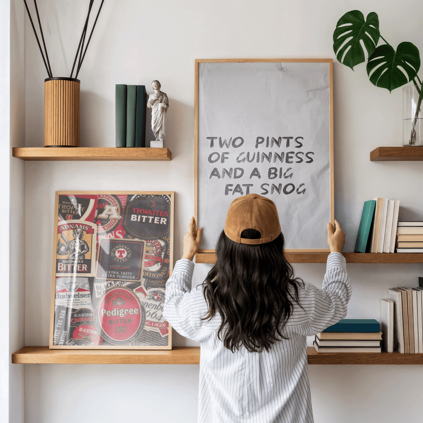 Two Pints Of Guinness And A Big Fat Snog Print - Refined Spaces
