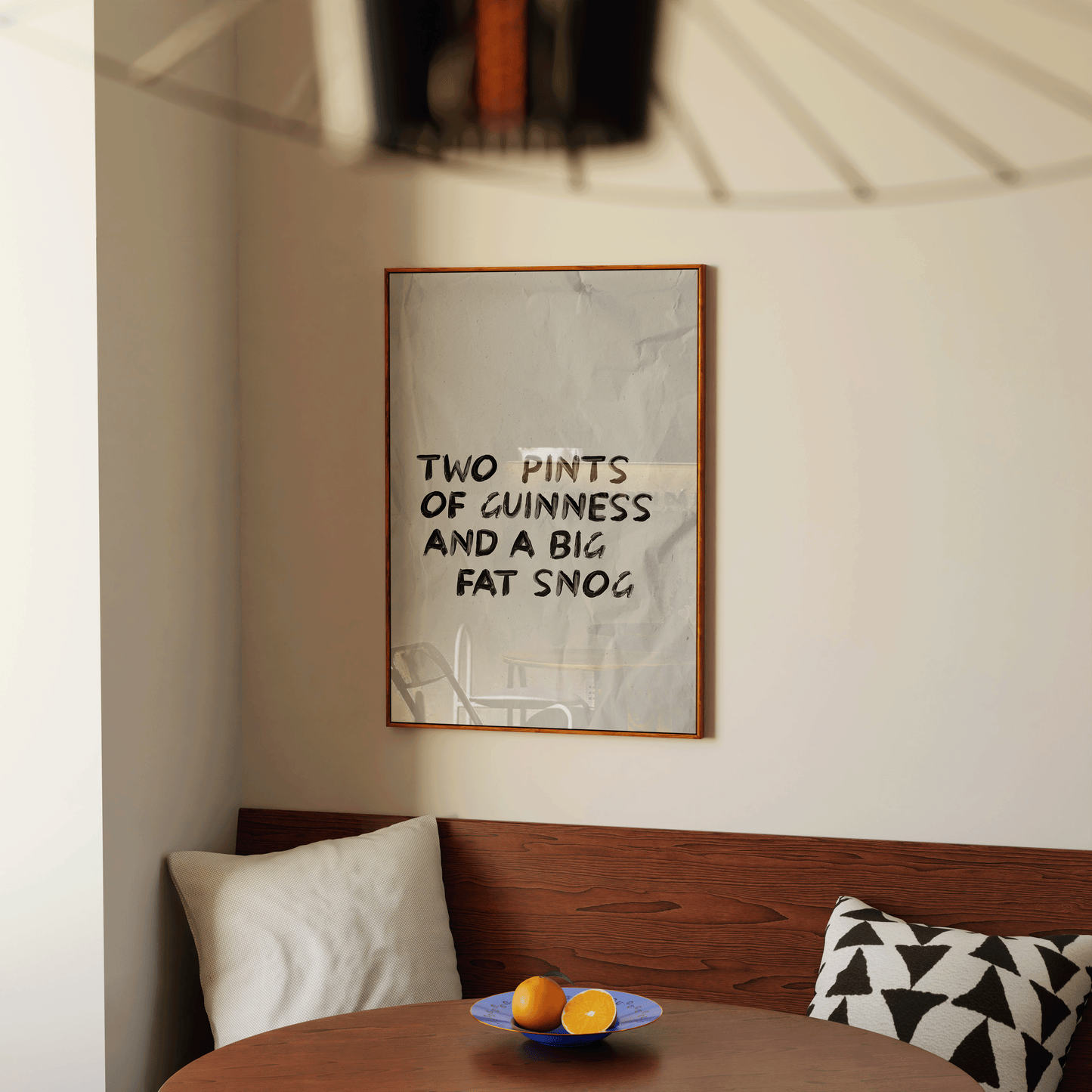 Two Pints Of Guinness And A Big Fat Snog Print - Refined Spaces