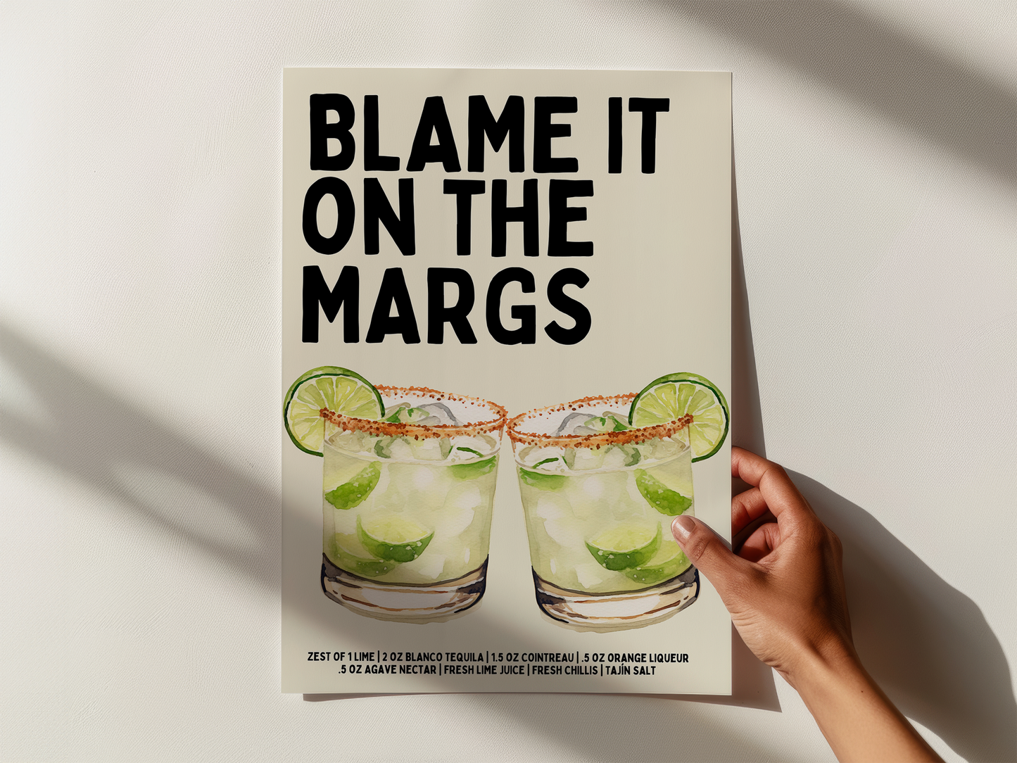 Margarita Print - Blame it on the Margs