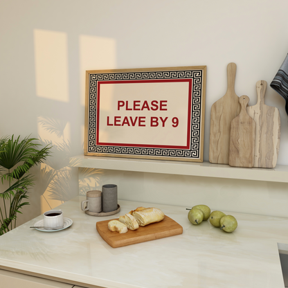Please Leave by 9 Print - Refined Spaces
