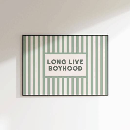 Long Live Boyhood Print - Refined Spaces 
