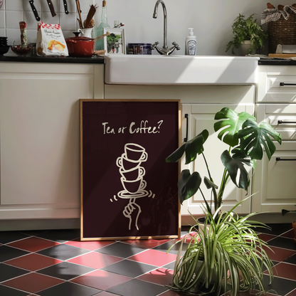 Tea or Coffee Print - Refined Spaces 
