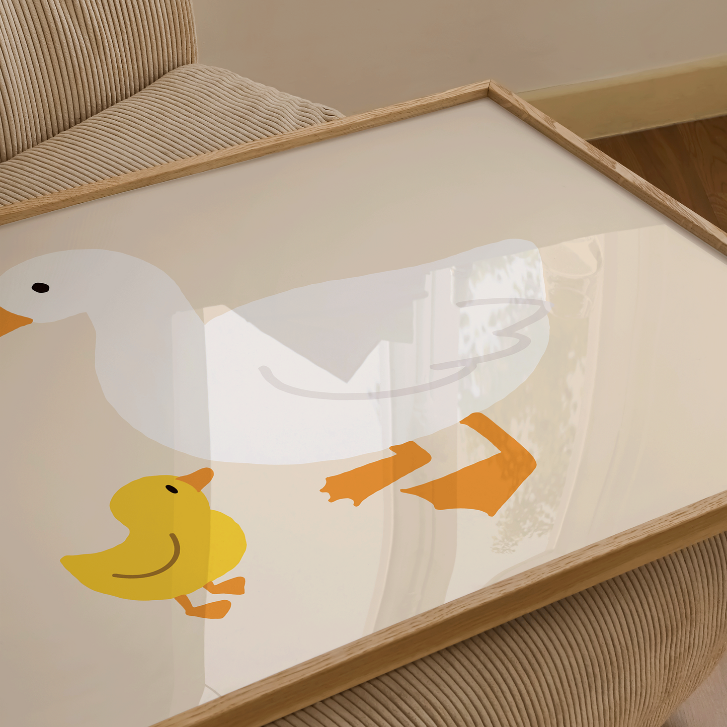 Mother and Baby Duck Print - Refined Spaces 