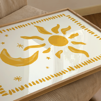Celestial Sun and Moon Print - Refined Spaces