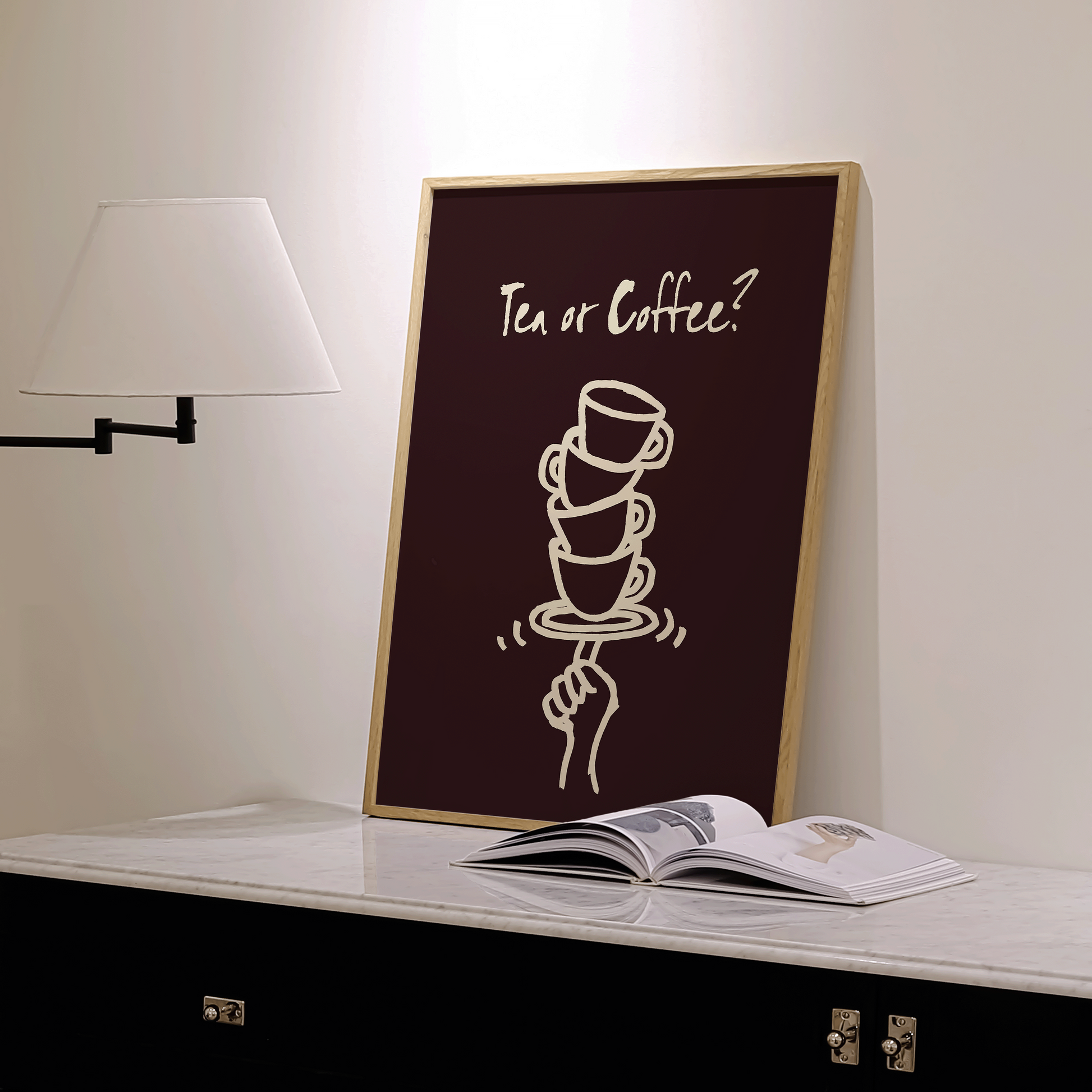 Tea or Coffee Print - Refined Spaces 