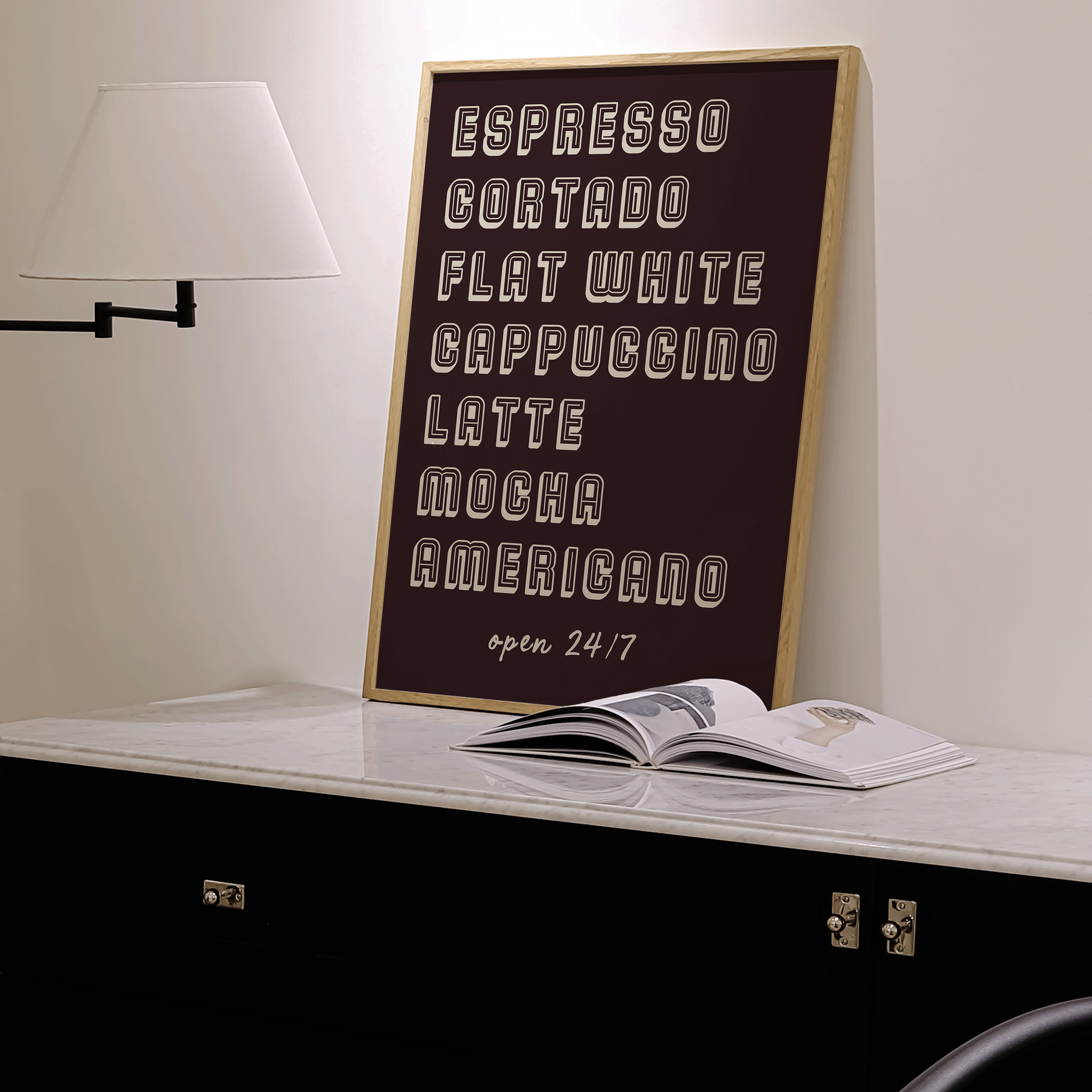 Retro Coffee Print - Refined Spaces