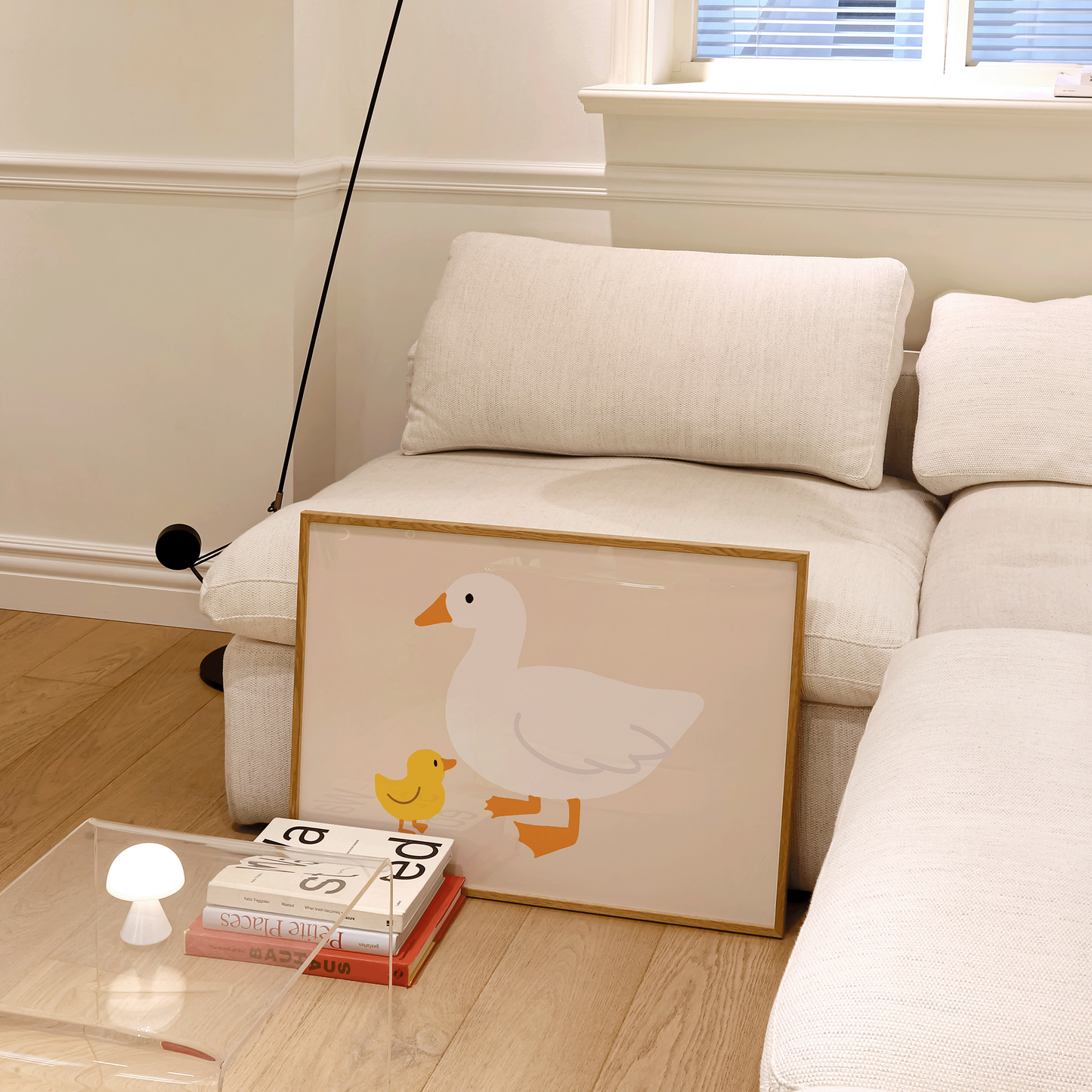 Mother and Baby Duck Print - Refined Spaces 