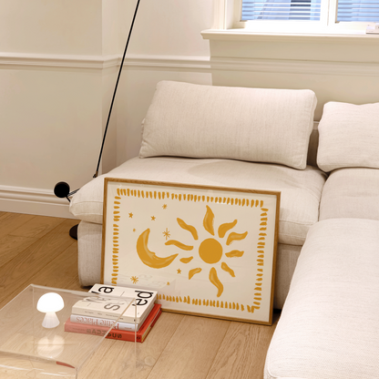 Celestial Sun and Moon Print - Refined Spaces
